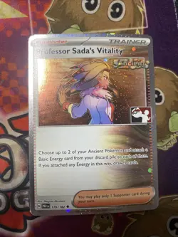 Professor Sada’s Vitality 170/182 NM Cosmos Holo Pokemon Play Prize Pack Series - Image 1