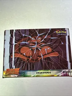 1999 Topps Pokemon Movie Edition Awakenings Non foil Mewtwo Strikes Back - Image 1
