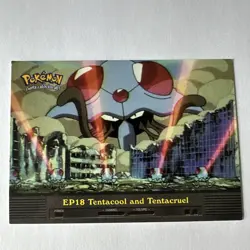 Pokemon TV Series 2 Tentacool And Tentacruel Topps EP18 Topps Blue Label - Image 1