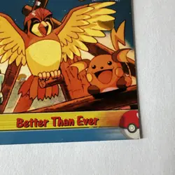 Pokemon Movie Edition #56 Pikachu's Vacation “Better Than Ever” Topps Blue 1999 - Image 4