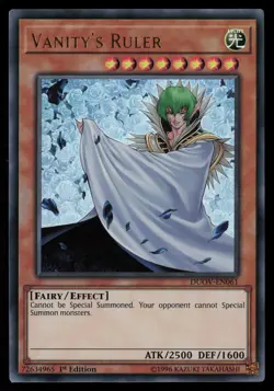 Yugioh Vanity's Ruler DUOV-EN061 1st Edition Ultra Rare NM - Image 1
