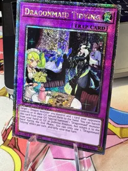 RA04-EN102 - Dragonmaid Tidying - Quarter Century Secret Rare - 1st Ed Yugioh - Image 1