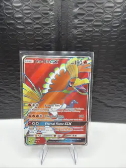 Pokemon TCG Ho-Oh GX 131/147 Burning Shadows Ultra Rare Card NM Condition - Image 1