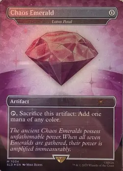 Chaos Emerald Lotus Petal - Purple (7034) Secret Lair Drop Foil MTG Card - Image 1