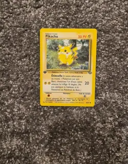 Pikachu 60/64 1st Edition Jungle Set French Pokemon Card 1999 - 2000 *RARE* - Image 2