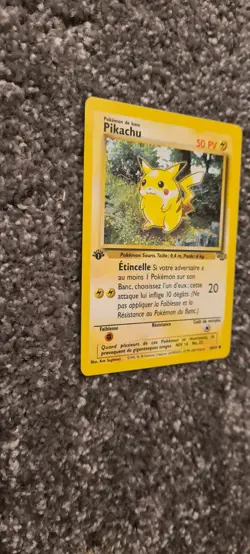 Pikachu 60/64 1st Edition Jungle Set French Pokemon Card 1999 - 2000 *RARE* - Image 4