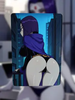 Raven Justice League Anime Waifu Sexy Goddess Doujin Lewd Hentai Card - Image 1
