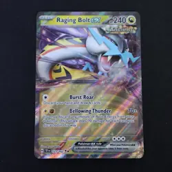 Raging Bolt ex RR 123/162 Temporal Forces Double Rare NM/M 2024 Pokemon TCG Card - Image 1