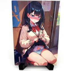 SSSS.Gridman Rikka Takarada Sexy Anime Waifu Girl Doujin Lewd Goddess Story Card - Image 1