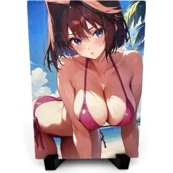 Yu-Gi-Oh! Anzu Mazaki Sexy Bikini Anime Waifu Girl Lewd Goddess Story Art Card - Image 1