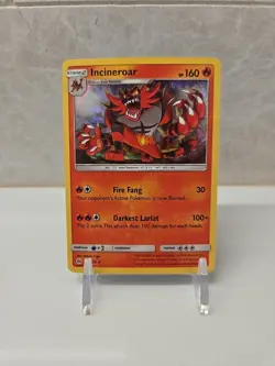 Pokemon Incineroar 26/149 Sun Moon Base Set Cracked Ice Deck Exclusive Card - Image 3