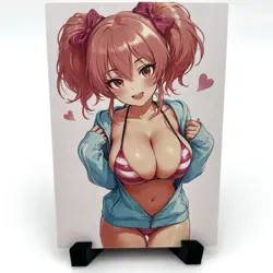 Sexy Hot Bikini Anime Waifu Girl Doujin Lewd Goddess Story Holographic Art Card - Image 2
