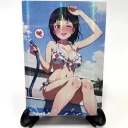 Sword Art Online Kirigaya Suguha Sexy Bikini Anime Waifu Goddess Story Art Card - Image 2