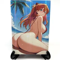 Neon Genesis Evangelion Asuka Langley Soryu Sexy Anime Waifu Goddess Art Card - Image 2