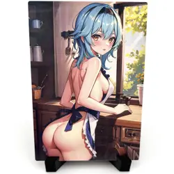 Genshin Impact Eula Sexy Hot Anime Waifu Girl Doujin Lewd Goddess Story Art Card - Image 1