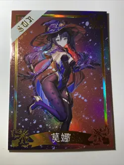 Mona Genshin Impact SUR 2 ACG Goddess Story Waifu Card Holo Girl Anime Cute Sexy - Image 1