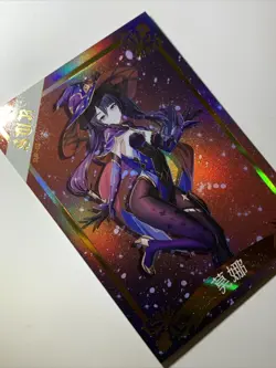 Mona Genshin Impact SUR 2 ACG Goddess Story Waifu Card Holo Girl Anime Cute Sexy - Image 4