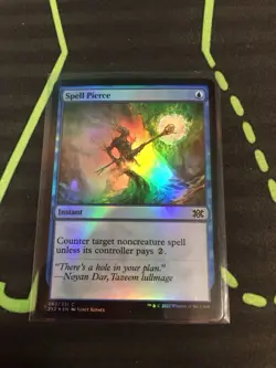 MTG Magic The Gathering Spell Pierce Foil 2X2 Blue Instant Counter Commander - Image 1