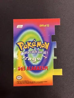 Alakazam #65 Pokemon The Movie 2000 Topps DIE CUT Chase EV9 of 12 - Image 4