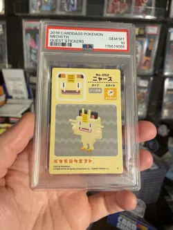 2018 Pokemon Carddass Quest Meowth PSA 10 Gem Mint - Image 1