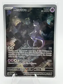 Pokemon Card Lot of Four, 151 Mew and Mewtwo Promos (Metal Mew) - Image 3