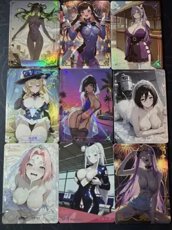 Waifu Bikini 9 x Goddess Doujin Cards Genshin Impact Under The Nightgown #1 - Image 1