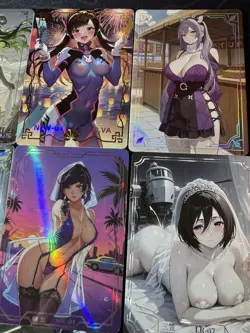 Waifu Bikini 9 x Goddess Doujin Cards Genshin Impact Under The Nightgown #1 - Image 3
