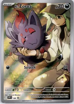 N's Zorua Promo SV: Scarlet & Violet Promo Cards 189 NM - Image 1