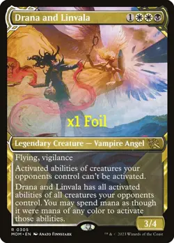 MTG Foil Showcase March of the Machine MOM Drana and Linvala MINT - Image 1