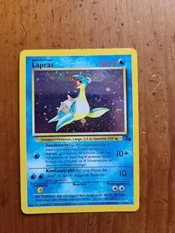 Pokemon TCG Lapras 10/62 Fossil Holo Rare *German* LP - Image 1