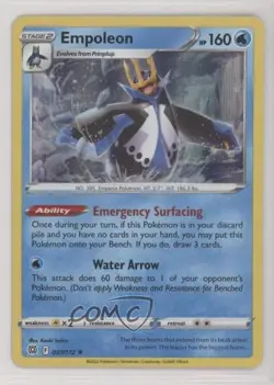 Empoleon Holo Pokemon Sword & Shield Brilliant Stars #037 - Image 1