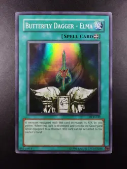 YUGIOH 2003 | BUTTERFLY DAGGER - ELMA | DCR-032 | NA PRINT | SR | EXCELLENT - Image 1