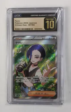 Pokemon Card CGC Pristine 10 Perrin Crimson Haze 087/066 sv5a Japanese 2024 - Image 1