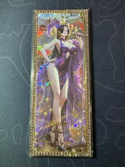 Goddess Singing Hancock Diamond Card Metal Waifu Doujin Numbered One Piece - Image 1