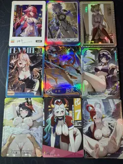 Waifu Bikini 9 x Goddess Doujin Cards Genshin Impact Under The Nightgown #2 - Image 1