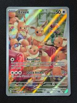 Eevee 188/167 IR Pokemon Card Twilight S&V Masquerade Holo Rare *2 - Image 1