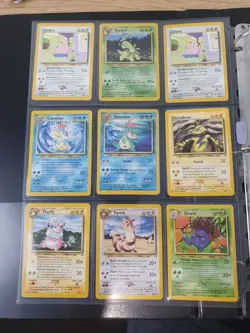pokemon neo genesis, Fossil & Base Set Unlimited Binder 140 Total Cards - Image 2