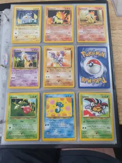 pokemon neo genesis, Fossil & Base Set Unlimited Binder 140 Total Cards - Image 5