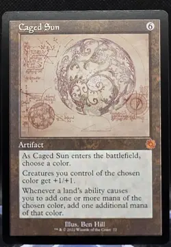 Caged Sun #72 The Brothers' War: Retro Frame Artifacts Regular Mythic - Image 1