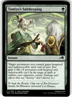 Tamiyo's Safekeeping Kamigawa: Neon Dynasty Regular MTG NM - Image 1