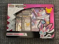 2021 Pokemon TCG Celebrations Dark Sylveon V Sealed Collection Box - Image 1