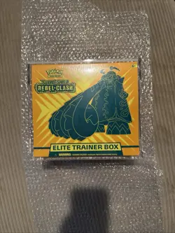 Pokemon Elite Trainer Box ETB Sword & Shield Rebel Clash Sealed New/with Case! - Image 1