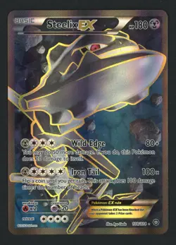 Steelix EX (Full Art) 108/114 XY - Steam Siege Ultra Rare Pokemon TCG - Image 1