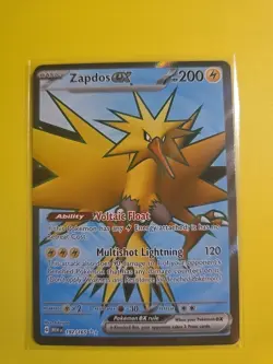 Pokemon TCG Zapdos ex Scarlet & Violet-151 192/165 Holo Ultra Rare - Image 1