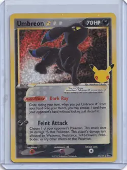Umbreon Gold Star #17/17 Pokemon Celebrations (CCC) TCG Near Mint - Image 1