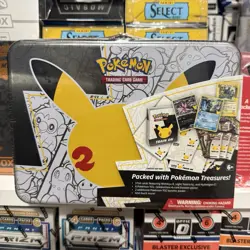 Pokemon 25th Anniversary Celebration Treasure Chest Lunch Box Tin Factory Sealed - Image 1