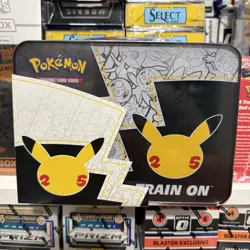 Pokemon 25th Anniversary Celebration Treasure Chest Lunch Box Tin Factory Sealed - Image 3