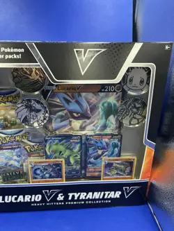 Pokemon TCG Lucario V & Tyranitar V Heavy Hitters Premium Collection New NIB 820650856716 - Image 4