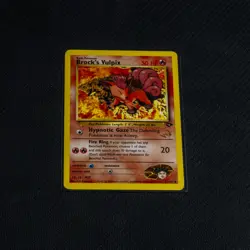 Vintage Pokemon TCG Gym Challenge - Brock's Vulpix WOTC Stamp - Near Mint - Image 1