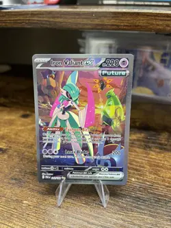 Pokemon TCG Iron Valiant EX Paradox Rift 249/182 Holo Special Illustration Rare - Image 1